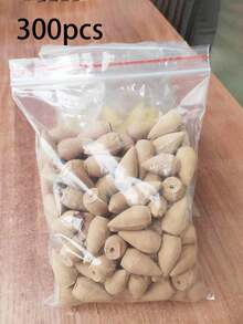 300个100%纯天然手工制作的倒流香锥，包含瀑布香型，玫瑰、郁金香、茉莉、薰衣草等多种香味，适用于倒流香炉 | 冥想瑜伽礼品