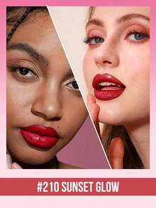 MISSLYN 1pc Cream Crush Lipstick,Creamy Hydrating Satin Lipstick,High-Shine Buildable Nude Lip Color,Non-Sticky Rich Pigment Lip Makeup For Daily Wear,Party & Y2K Looks,Birthday & Valentine's Day Gift,Vegan & Cruelty-Free,Brand Beauty Cosmetic - ##210 Sunset Glow - View 6