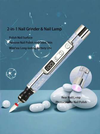 Professional Heavy-Duty Electric Nail Drill With LCD Speed Display, 5 Professional Drill Bits And Diamond Coated Bits, 5 Adjustable Speeds And Reverse Function, USB Rechargeable Nail File, And Smart Overheat Protection. This Portable Nail Drill Is Suitable For Home Use, And Is An Ideal Choice For Professional Nail Stations And Travel Nail Care, Especially For Nail Technicians, Acrylic Nail Beginners, Frequent Travelers, And Salon Owners. It Also Makes A Great Gift For Christmas And Valentine's Day.