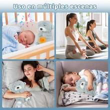 Osito De Peluche Que Respira, Con Luz De Respiración, Para Que Los Bebés y Los Perros Duerman - Multicolor - Ver 6