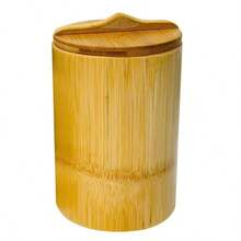 竹蒸笼，家用健康竹蒸笼，天然竹制带盖蒸笼，手工竹蒸笼，竹蒸锅，整根竹子带盖带勺 - 竹子色 - 查看 2