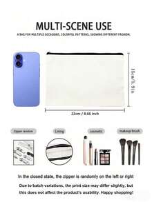 Geantă de machiaj cu fluture și lună, trusă cosmetică esențială de călătorie, geantă de mână pentru pensule de machiaj pentru femei, cadou de ziua de naștere, alegerea ideală pentru surori și prietene. Această geantă de machiaj la modă cu fermoar este ușoară și pliabilă, fiind alegerea perfectă pentru o geantă de machiaj de călătorie și organizator de articole de toaletă, precum și un cadou ideal pentru prietene și profesori. Geantă de machiaj, geantă cosmetică, geantă de toaletă, geantă de spălat, esențială pentru croazieră, articole esențiale pentru vacanță pentru bărbați și femei, recipiente de călătorie, cadouri esențiale pentru sărbători pentru femei.