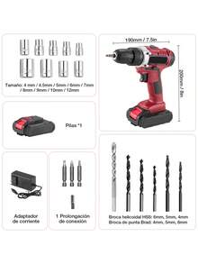 Cordless Drill Kit Electric Screwdriver Piercing Kit - View 3