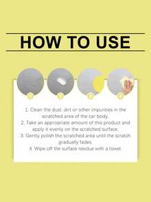 rayhong Car Scratch Repair Wax, Car Paint Scratch Rust Stain Cleaning Detailing Maintenance Wax