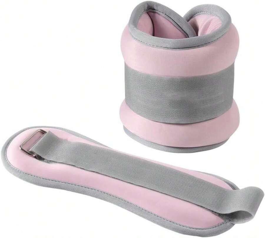 Totalmente Ajustable Tobillo Mu?eca para Fitness - 2KG 2 Pack, Totalmente Ajustable Tobillo Mu?eca Brazo Pierna Pesos, con Correa Ajustable para Ejercicio, Footing, Gimnasio - negro - Ver 1