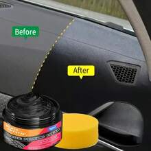 KineShineX Kine 30g/50g Car Plastic Leather Repair Paste, Renew Parts, Polishing Protective Coating, Long-Lasting Shine, Restore Black Luster, Suitable For Car Plastic Renewal Coating, Leather Seat Care Wax, Interior Dashboard Repair, Whitening, Long-Lasting Polishing