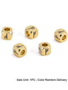 1pc Vinking Runes Signs Accessories Runic Alphabets Letters Sacred Symbol Bead For DIY Making Bracelet Necklace Jewelry H593