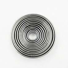 12/11 Set Of Curved Round Stainless Steel Dumpling Skin Cutter, Cookie Mold, Cake Mousse Toast Shredder, Handmade Rice Ball Bread Mold.