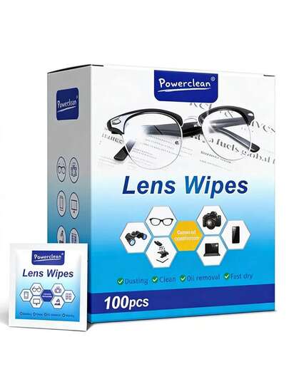 100pcs/Pack Disposable Eyeglass Cleaning Wet Wipes - Individual Packaging, Moisturizing Lens Cleaner, Suitable For Glasses, Sunglasses, Smartphone Screens, Electronics And Camera Lenses - Portable, Eyeglass Cleaner, Screen Cleaner, Compact Design, Durable Packaging, Screen Protector, Cleaning, High-Quality Wet Wipes, Screen Protector, Tech Enthusiasts