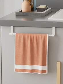 Stainless Steel Over Cabinet Towel Bar - Space-Saving Over-The-Door Kitchen Bathroom Storage Rack, Durable Rust-Resistant Design For Dish Towels, Hand Towels And Cleaning Supplies, Stylish Metal Finish - Multicolor - View 6