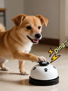 1pc Pet Training Bell, Suitable For Cats/Dogs To Develop Cognitive Ability, Used For Potty Training, Outdoor Defecation Communication, Pet Training Interactive Toy, Enhance Pet Learning Ability