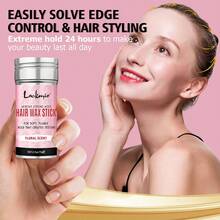 LOCKMIO Women's Hair Wax, Natural Styling Wax Stick, Smooth Styling Wax, Hairline & Edge Control Gel And Styling Accessories - L-75g-wax-30g-gel-pink-8pcs - View 7
