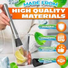 1个水果冰块捣碎器，多功能耐腐蚀不锈钢碎冰器，适用于餐厅、厨房、日常生活、节日派对、圣诞节、圣诞礼物、圣诞快乐、派对、生日装饰、户外、露营 - 彩色 - 查看 4