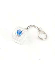 1 szt. wisiorek z nakładką na klawiaturę antystresową – wielokolorowy, z brelokiem, odpowiedni do klawiatur mechanicznych – świetny prezent na Walentynki i modny dodatek - Wielokolorowe - Zobacz 3