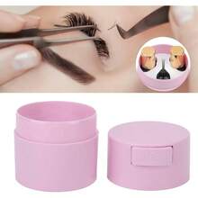 ZJchao Caja de Almacenamiento para Pegamento de Pestaas, Contenedor de Extensin de Pestaas con Presin Negativa, Tarro Organizador para Adhesivo de Pestaas, Caja de Almacenaje Estable Negro - Rosa - Ver 6
