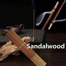 11/51/111/211支装，8.66英寸檀香香棒。檀香具有强大的净化功效，散发着独特的松木香气，营造出轻松愉悦的氛围，适用于家居、茶室、客厅、冥想、禅修以及助眠。 - 檀香 - 查看 3