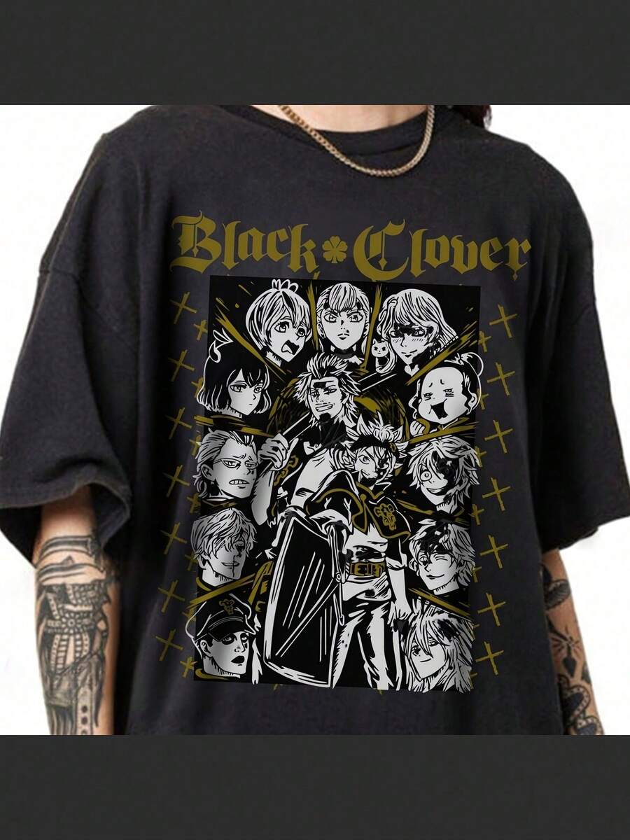 Anime Shirt Anime Sweatshirt Shirt Graphic Anime Tee Manga Anime Shirt Japanese Anime Tee Shirt Japan Gift Anime Gift-1 - màu đen - Xem 1
