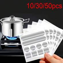 10/30/50Pcs Aluminum Foil Patch Waterproof Sticker Special Self-Adhesive Repair Sticker For Kitchen Pot Bowl Basin Bucket And Jar