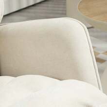 HOMCOM Rocking Chair, Swivel And Comfortable, With Armrests And Chenille Upholstery. Supports Up To 120 Kg And Is Perfect For The Bedroom Or Living Room. Colour: Beige. - 杏色 - 查看 8