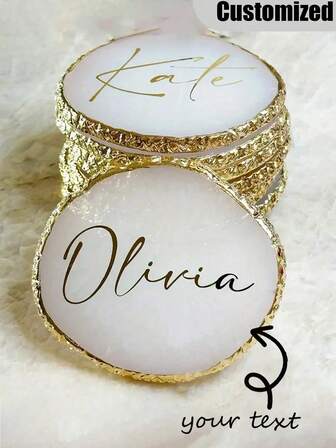 Personliga underlägg i harts, personliga namnunderlägg, anpassad rund nagelkonstpalett, personliga drycker, anpassade träunderlägg med graverad marmorstruktur, hartsunderlägg, anpassad nagelkonstfototavla, rund nagelkonstpalett, nagelkonstpalett i hartsagat, verktyg för bröllop, visitkort, smycken, färgade tallrikar, brudtärnor, personlig, unik, idealisk present till honom