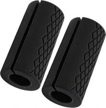 DAUZ Empu?aduras de Barra, Excelente Resistencia, Mejora la Estimulación Muscular, Material de Silicona, Empu?aduras de Barra Gruesas para Ejercicio, Fitness, Levantamiento de Pesas - negro - Ver 6