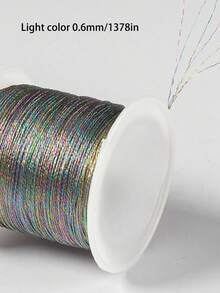 Gold/Silver Metallic Braided Cord, Suitable For Making Bracelets, Necklaces, DIY Tassels, Beaded Jewelry, Shamballa Cords And Other Accessories. - Multicolor - View 12