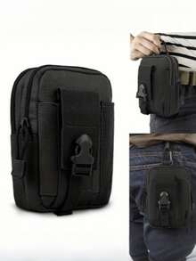 Durable Tactical Waist Pack - Multi-Functional Oxford Cloth Waist Bag, Multi-Compartment Design, Suitable For Outdoor Sports, Business Casual And Fishing, Business Casual Bag | Secure Storage Bag | Secure Zipper Closure, Practical Bag (Zipper Direction Random) - Multicolor - View 2