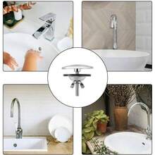 2 Piece 2 Inch Kitchen Sink Hole Cover, Kitchen Stainless Steel Faucet Hole Cover, Sink Tap Hole Cover Brushed Nickel - Brushed Nickel - View 3