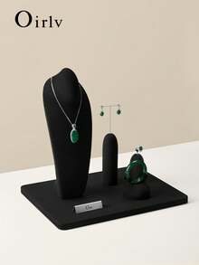 Oirlv 1 PC Black Luxury Portrait Bracelet Display Stand Jewelry Display Prop Design Jewelry Display Stand Jade Bracelet Holder - Black - View 8