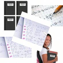 Better Office Products - Cuaderno de composición de cuatro rayas paquete de 4 papel rayado gráfico de tapa dura 4 x 4 80 hs 24.64 x 19.05 cm cubierta negra paquete de 4 - como en la foto - Ver 7