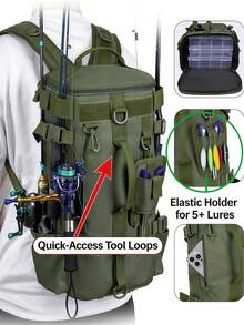 1PC Waterproof Bait Bag - Multi Functional Large Capacity Fishing Storage Bag, Suitable For Fishing, Hiking, Camping, And Daily Use