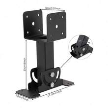 ZHFEISY High-Class Iron Roof Beam Bracket 180°Adjustable Heavy Duty Roof Riser Brackets - default - View 5