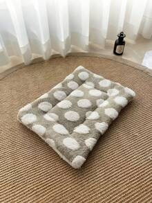波点宠物垫，适用于中小型犬猫，3种颜色可选，四季通用柔软毛绒宠物床垫，可机洗，适用于狗笼、宠物推车和犬舍。 - 彩色 - 查看 16