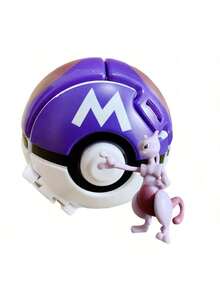 1Set/2PCS 1 Pokeball+1 Pokemon Model Toys,Pokemon Surprise Flipping Pet Ball,Fun Collectible Toy,Perfect For Birthday Gifts,Party Favors