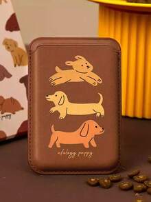 1个可爱动物造型Magsafe卡套，超薄磁性卡包，兼容苹果手机壳