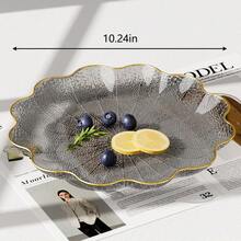 Fruit Plate With High Appearance Living Room Dried Fruit Plate With Glacier Pattern Fruit Plate Dining Table Bone Plate Cake Snacks Place Plate - Multicolor - View 12