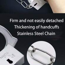 仿银色塑料手铐，舞台表演道具，盗贼角色扮演用品，日常多用途，趣味派对游戏配件，节日礼物