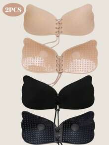 2/1 聚拢文胸，小胸隐形文胸，可重复使用丰胸文胸。适合搭配露背无肩带连衣裙和日常穿着。