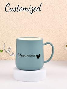 1pc Customized Photo Mug, Personalized Photo Mug For Grandma, Photo Mug For Mom, Mug With Photo And Text, Personalized Photo Coffee Cup, Photo Mug, Customized Name Mug, Customized Photo Collage Mug, Anniversary, Wedding Or Engagement Gift - Multicolor - View 12
