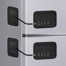 1/2 Pack Fridge Lock, & Safety Fridge Lock With Password,, Self-Adhesive Freezer Lock, Applicable For Cabinets, Drawers, Ovens, Windows - Multicolor - View 23