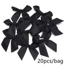 20pcs/Pack Polyester Oblique Tail 8cm Big Bow Tie, Gift Packaging Clothing Shoes Jewelry Making Accessories, Holiday Party Decoration Bow Tie - Diagonal Bow - View 10