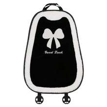 1pc Winter Car Seat Cushion, Soft And Warm, Cute Bow, Luxurious High-End Car Seat Cover, Universal For All Seasons