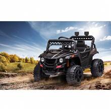 Juguete eléctrico de 12 V para niños con Control Remoto, suspensión de Resorte, Luces LED, música - Negro - Ver 7