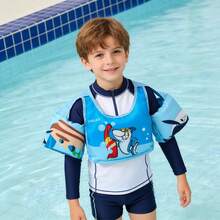 1pc Adjustable Strap & Quick Release Buckle Swimming Vest, Suitable For Pond, Pool And Beach Swimming, Designed For People Weighing 10-25kg - Multicolor - View 8