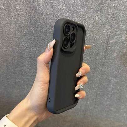 纯色TPU材质简约黑色基础款手机壳，防摔加厚设计，兼容 17 Pro Max/17 Pro/17 Air/17/16 Pro Max/16/16 Pro/16 Plus/16E/15/15 Plus/15 Pro/15 Pro Max/11/12/13/14 Pro Max/11 Pro Max/12 Pro/12 Pro Max/13 Pro/13 Pro Max/14 Pro/14 Pro Max，春季礼物/生日礼物