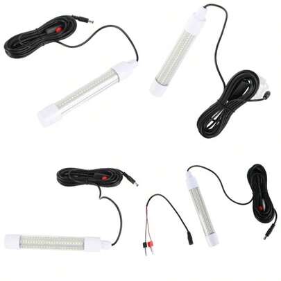 IP68 Proteccin 16W Night Fishing Lure Ceba Finder, Luz de Pescado Sumergible Multifuncional, Luz de Pesca de Larga Vida bajo el Agua, 144 Lmpara de Seuelo de Pescado