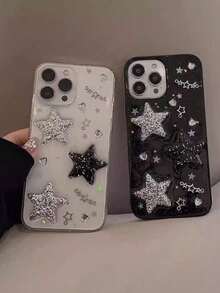 Glitter Star 3D Phone Case, A Small Gift For Friends, Family, And Girlfriends - Multicolor - View 5
