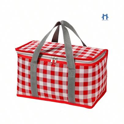 Bolsa térmica Cesto para piquenique com zíper e dobravél para alimento quente ou frio impermeavél