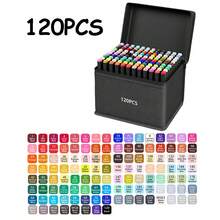 12 To 262 Colors Alcohol Marker Pens Bright Permanent For Coloring Art Markers , Adults Coloring Book Wide Chisel, Halloween/Thanksgiving Day/Christmas Gift