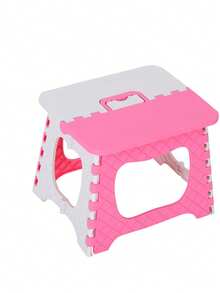 加厚塑料折叠凳，户外便携式大椅子，轻便小折叠凳 - 彩色 - 查看 2